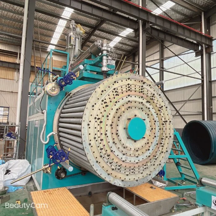 Plastic Ribs Reinforced Spiral Civil Water Drain Winding HDPE Wastewater Sewer Pipe Extrusion Machine