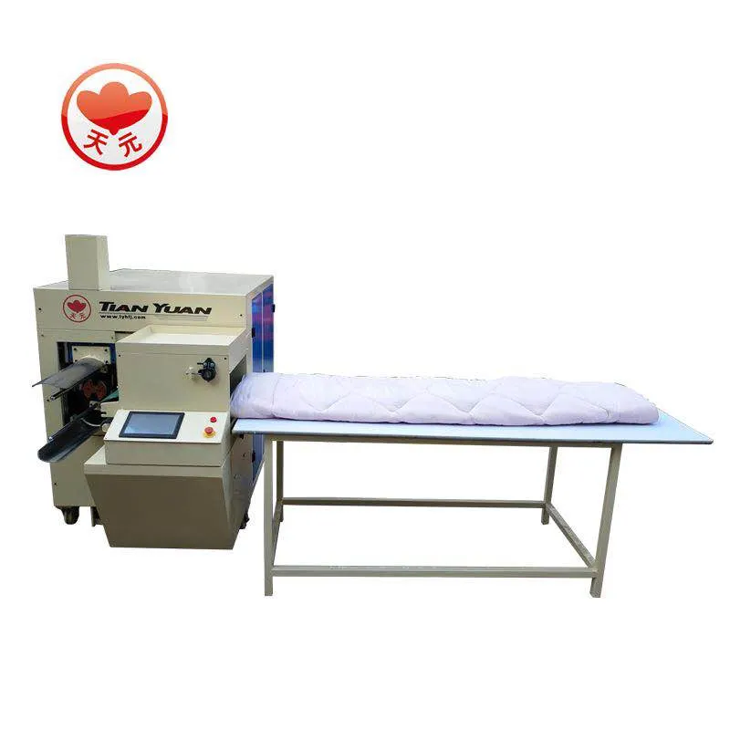 Automatic Quilt Quilting Wadding Mattress Comforter Sleeping Bag Pillow Cushion Blanket Duvet Rolling Coiling Winding Packing Machine