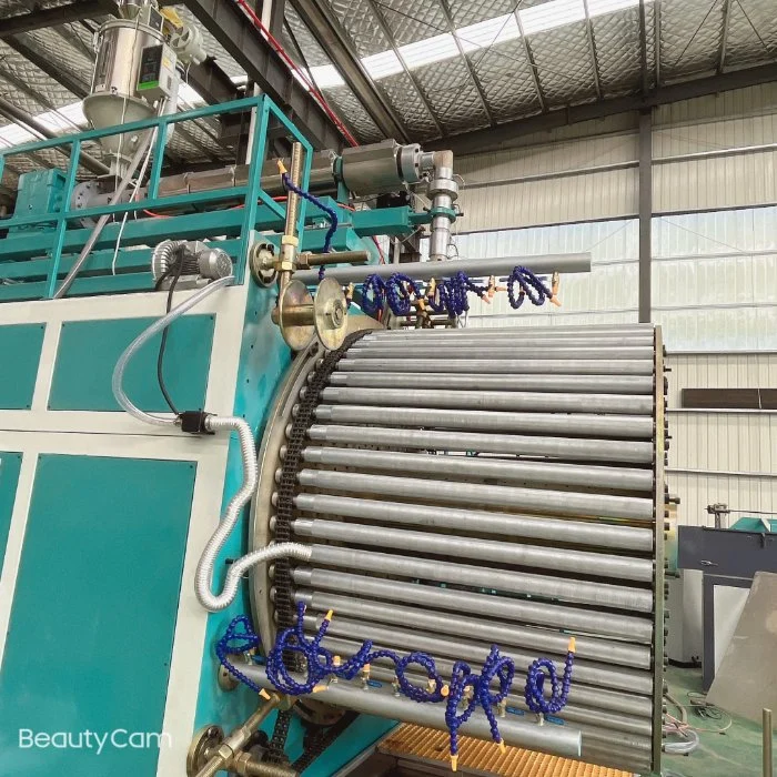 Plastic Ribs Reinforced Spiral Civil Water Drain Winding HDPE Wastewater Sewer Pipe Extrusion Machine