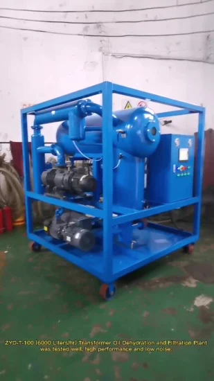 Zyd-T-50 3000 L/Hr Double-Stage High Vacuum Transformer Oil Filtration Machine, Dielectric Oil Purification Plant Manufacturer