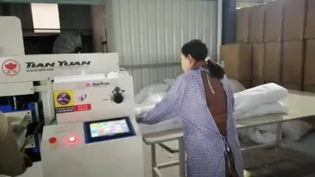 Automatic Quilt Quilting Wadding Mattress Comforter Sleeping Bag Pillow Cushion Blanket Duvet Rolling Coiling Winding Packing Machine