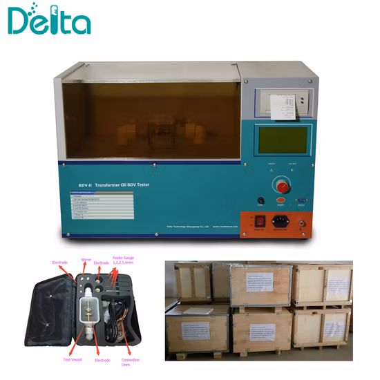 Bdv-II Transformer Oil Bdv Measuring Kit 100kv Dielectric Strength Test Equipment