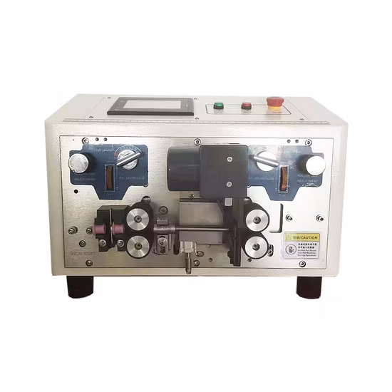 2 Core Round Sheath Cable Cutting Stripping Machine Peel Inside and Outside Together