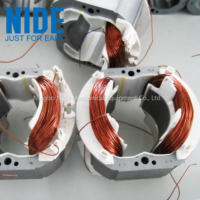 Two Poles Stator Automatic Coil Winding Machine Motor Coil Winder