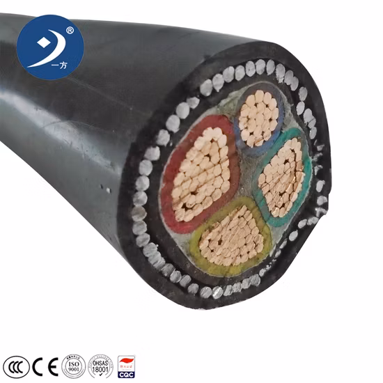 IEC 60502 600/1000V 3 Phase 4 Core Low Voltage XLPE Cable PVC Insulated Armoured Flexible Electric Power Cable Electric Cable Suppliers (YJV/YJV22-0.6/1KV)
